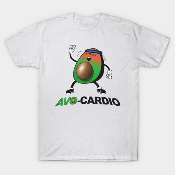 avo cardio avocado pun t shirt